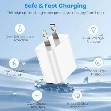 20W Fast Charging iPhone 16 Charger Blocks & Cables Set