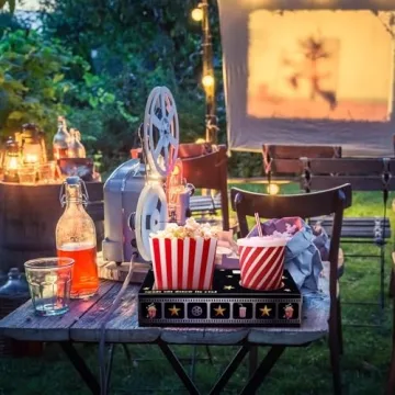 Nosiny Snack Trays for Movie Nights – 20 Disposable Compartment Holders