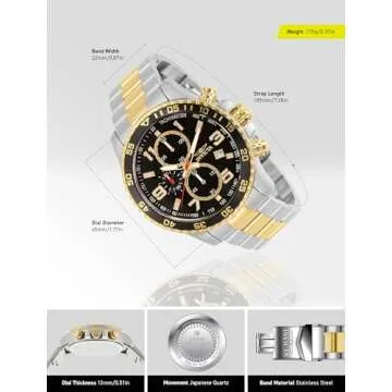 Invicta Men's 14876 Specialty Chronograph Two Tone Watch