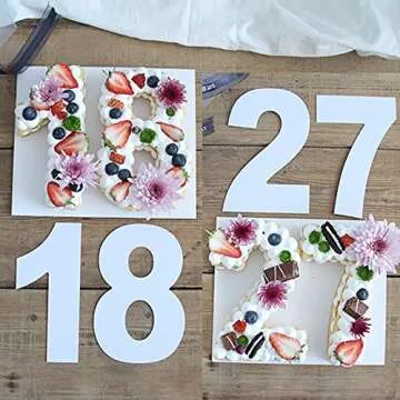 RAYNAG 0-8 Number Cake Stencils for DIY Baking