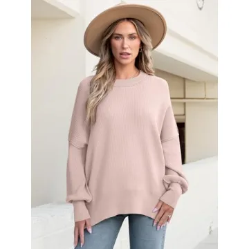 Shop ANRABESS Women's Cozy Oversized Fall Pullover