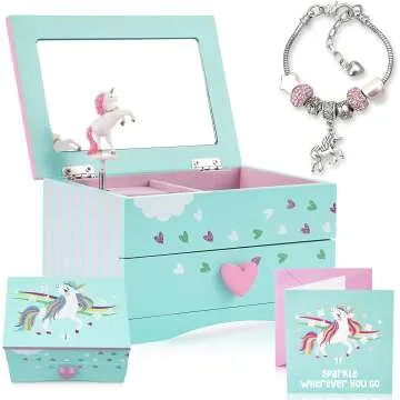 Unicorn Musical Jewelry Box for Girls - Perfect Gift