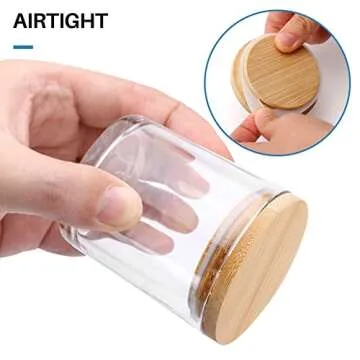 Antimbee 20 Pack Glass Candle Jars with Lids for Crafts