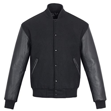 Stylish Unisex Wool Leather Varsity Jacket for All Seasons