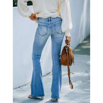 KUNMI High Waisted Bootcut Jeans for Effortless Style