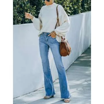 KUNMI High Waisted Bootcut Jeans for Effortless Style
