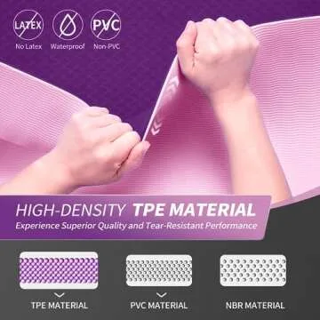 Ultimate Comfort CAMBIVO Yoga Mat for All Ages