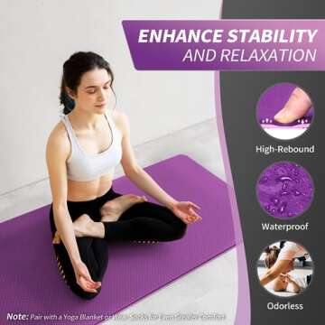 Ultimate Comfort CAMBIVO Yoga Mat for All Ages