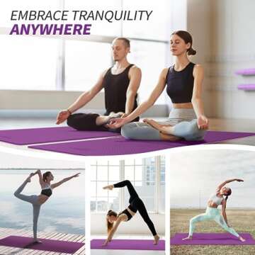 Ultimate Comfort CAMBIVO Yoga Mat for All Ages