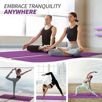 Ultimate Comfort CAMBIVO Yoga Mat for All Ages