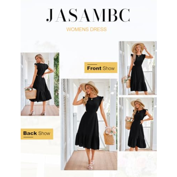 Elegant JASAMBAC Summer Dress for Wedding Guests