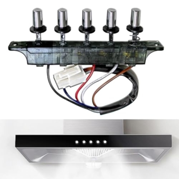 Range Hood Pushbutton Switch with 5 Button Control