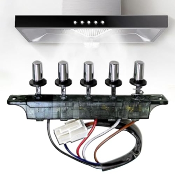 Range Hood Pushbutton Switch with 5 Button Control