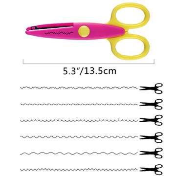 KUUQA 6 Pcs Kids Safety Scissors Art Craft Scissors Set for Kids and Students Paper Construction Supplies