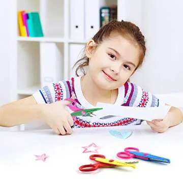 KUUQA Kids Safety Scissors Set Perfect for Arts and Crafts