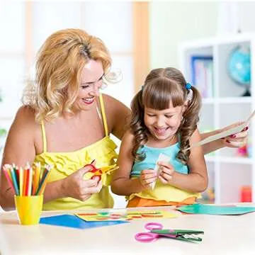 KUUQA Kids Safety Scissors Set Perfect for Arts and Crafts