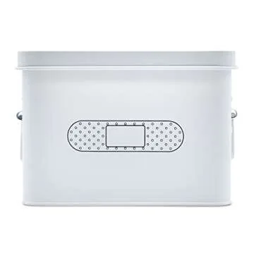 AQ Metal Tin Caddy for First Aid, Crafts & More