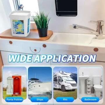 BEBOBLY RV Toilet Treatment Drop Ins, Extra Strength Septic Tank Treatment & Cleaner, Waste Breakdown/Odor Control, RV Black Tank Treatment for RVs, Boats & Portable Toilets (20 Pack)