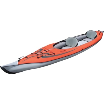 ADVANCED ELEMENTS AE1007-R AdvancedFrame Convertible Inflatable Kayak - 15 ft, Red