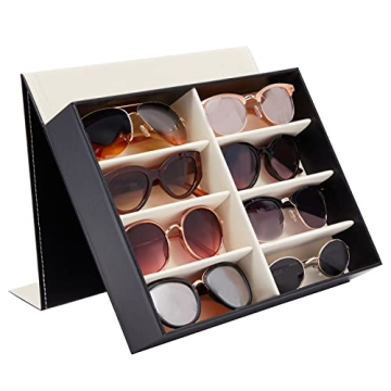 Stylish Juvale 8 Slot Sunglasses Organizer for Eyewear Storage