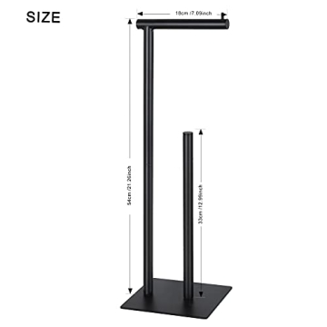 Sunexinlo Freestanding Toilet Paper Holder for Modern Bathrooms