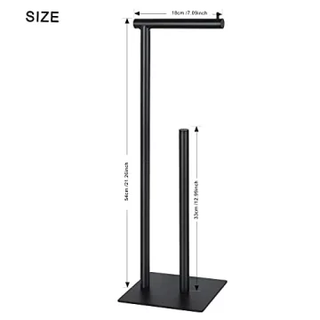 Sunexinlo Freestanding Toilet Paper Holder for Modern Bathrooms