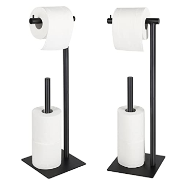 Sunexinlo Freestanding Toilet Paper Holder for Modern Bathrooms