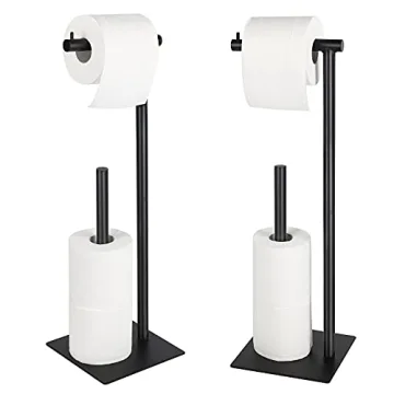 Sunexinlo Freestanding Toilet Paper Holder for Modern Bathrooms