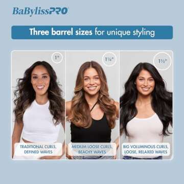 BaBylissPRO Nano Titanium Professional 1.25" Curling Iron with Extended Barrel Perfect for Longer Hair