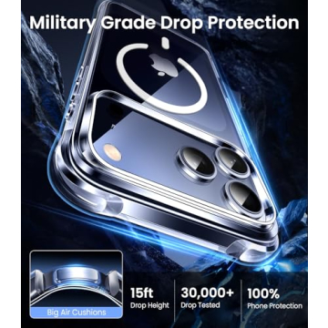 Mkeke Phone 17 Pro Case - Military-Grade Clear Protection