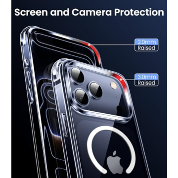 Mkeke Phone 17 Pro Case - Military-Grade Clear Protection