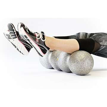 Rollga Standard - The Better Foam Roller for Flexibility, Muscle Recovery, Back & Neck Massage, & Exercise (Silver)