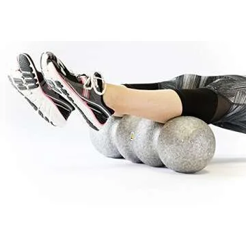 Rollga Standard - The Better Foam Roller for Flexibility, Muscle Recovery, Back & Neck Massage, & Exercise (Silver)