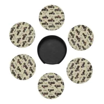 Motorcycles Drinks Coasters Set of 6 | Quality & Style