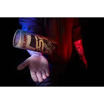 RAW Cones Classic 1-1/4 Size - 50 Pack - Slow Burning Pre Rolled Cones made of Paper with Tips & Packing Tubes Included