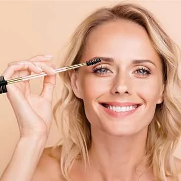 3 Pcs Eyebrow Brush Eyelash Comb Eyelash Shaper and Eyebrow Brush Dual Comb Double Head Makeup Grooming Tool for Women Cosmetic Travel(Pink)