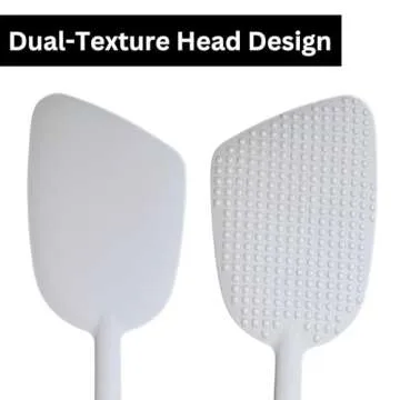 EOT Wellness Bendable Long Handled Silicone Back & Scalp Scrubber & Lotion Applicator for Back Bundle (Purple & Gray)