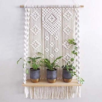 Stylish Macrame Wall Hanging Shelf for Home Decor