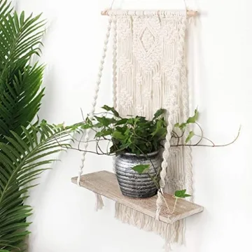 Stylish Macrame Wall Hanging Shelf for Home Decor