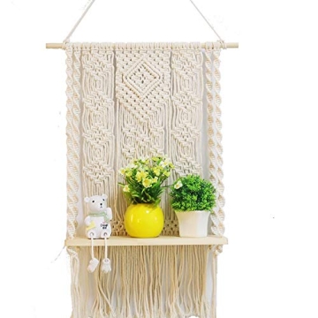 Stylish Macrame Wall Hanging Shelf for Home Decor