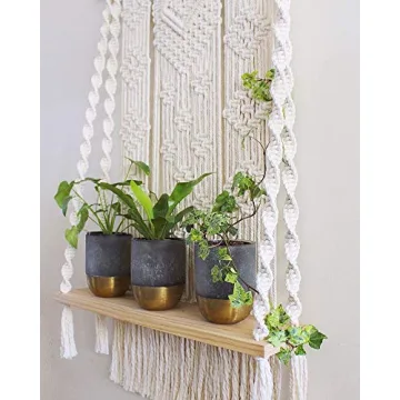 Stylish Macrame Wall Hanging Shelf for Home Decor
