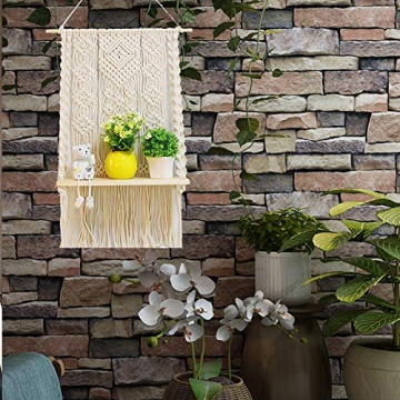 Stylish Macrame Wall Hanging Shelf for Home Decor