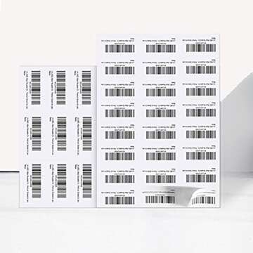 1" X 2-5/8" Address Labels 30 Per Sheet Sticker Paper for Laser and Inkjet Printers, 8.5"×11" White- 3000 Labels