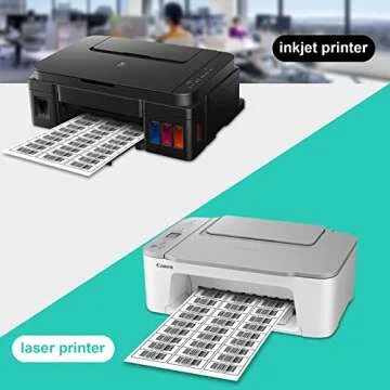 1" X 2-5/8" Address Labels 30 Per Sheet Sticker Paper for Laser and Inkjet Printers, 8.5"×11" White- 3000 Labels