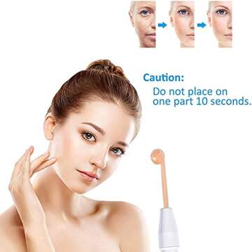 High Frequency Portable Handheld Facial Wand, Facial Machine with 4 Different Tubes, Skin Therapy Wand Skin Care Kit for Skin and Scalp Tools Home Use, Energy Adjustable