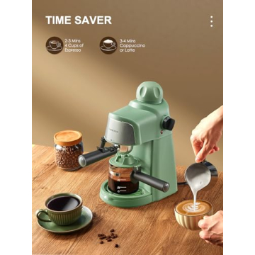 Ihomekee Espresso Machine with Fast Heating Function