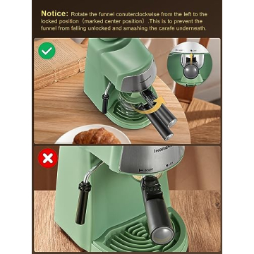 Ihomekee Espresso Machine with Fast Heating Function