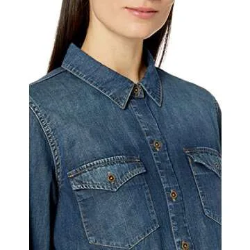 Goodthreads Women's Denim Long-Sleeve Shirt - Classic Style
