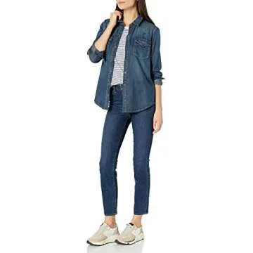 Goodthreads Women's Denim Long-Sleeve Shirt - Classic Style