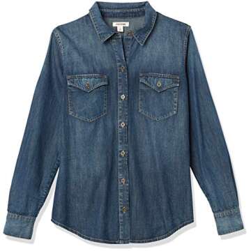 Goodthreads Women's Denim Long-Sleeve Shirt - Classic Style